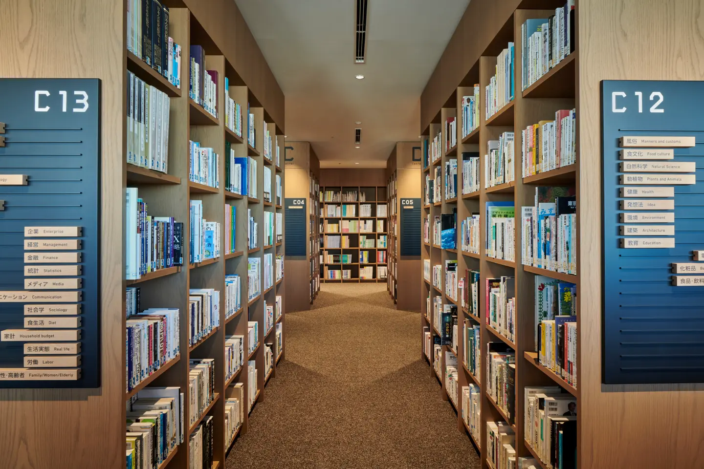 Reading space in the library